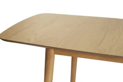 Miliboo Table Extensible-Table extensible rallonges intégrées rectangulaire en bois clair chêne L180-220 cm EGO