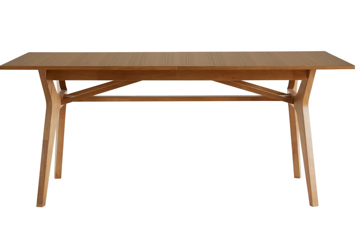 Miliboo Table Extensible-Table extensible rallonges intégrées rectangulaire bois clair L180-220 cm FOSTER