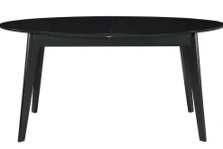 Miliboo Table Extensible-Table extensible rallonges intégrées rectangulaire en bois noir L160-200 cm MARIK