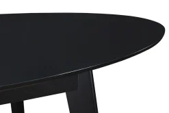 Miliboo Table Extensible-Table extensible rallonges intégrées rectangulaire en bois noir L160-200 cm MARIK