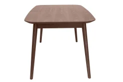 Miliboo Table Extensible-Table extensible rallonges intégrées rectangulaire en bois foncé noyer L160-210 cm ANK