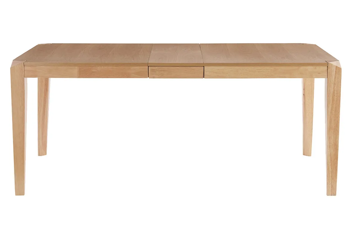 Miliboo Table Extensible-Table extensible rallonges intégrées rectangulaire en bois clair L150-180 cm BOLLY