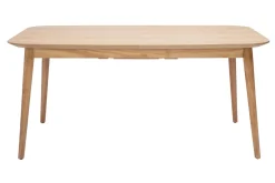 Miliboo Table Extensible-Table extensible rallonges intégrées rectangulaire en bois clair chêne L160-210 cm ANK