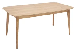 Miliboo Table Extensible-Table extensible rallonges intégrées rectangulaire en bois clair chêne L160-210 cm ANK
