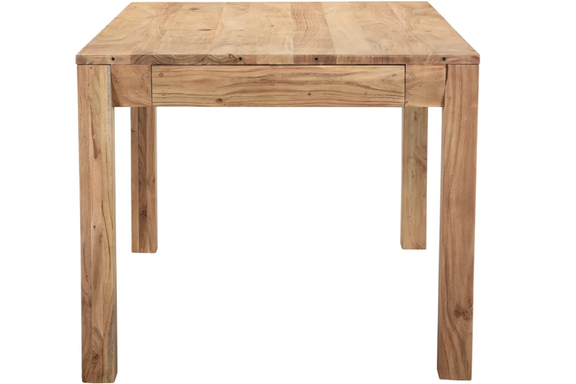 Miliboo Table Extensible-Table extensible rallonges intégrées rectangulaire en bois massif L120-210 cm BALTO