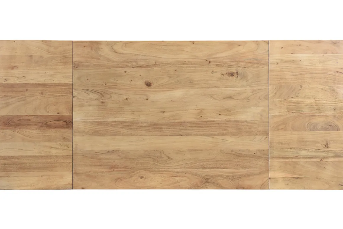 Miliboo Table Extensible-Table extensible rallonges intégrées rectangulaire en bois massif L120-210 cm BALTO