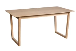 Miliboo Table Extensible-Table extensible rallonges intégrées rectangulaire bois clair chêne L160-240 cm LAHO