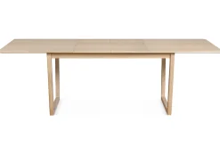 Miliboo Table Extensible-Table extensible rallonges intégrées rectangulaire bois clair chêne L160-240 cm LAHO