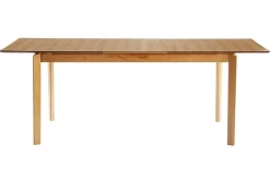 Miliboo Table Extensible-Table extensible rallonges intégrées rectangulaire en bois clair frêne L160-210 cm BONAVISTA