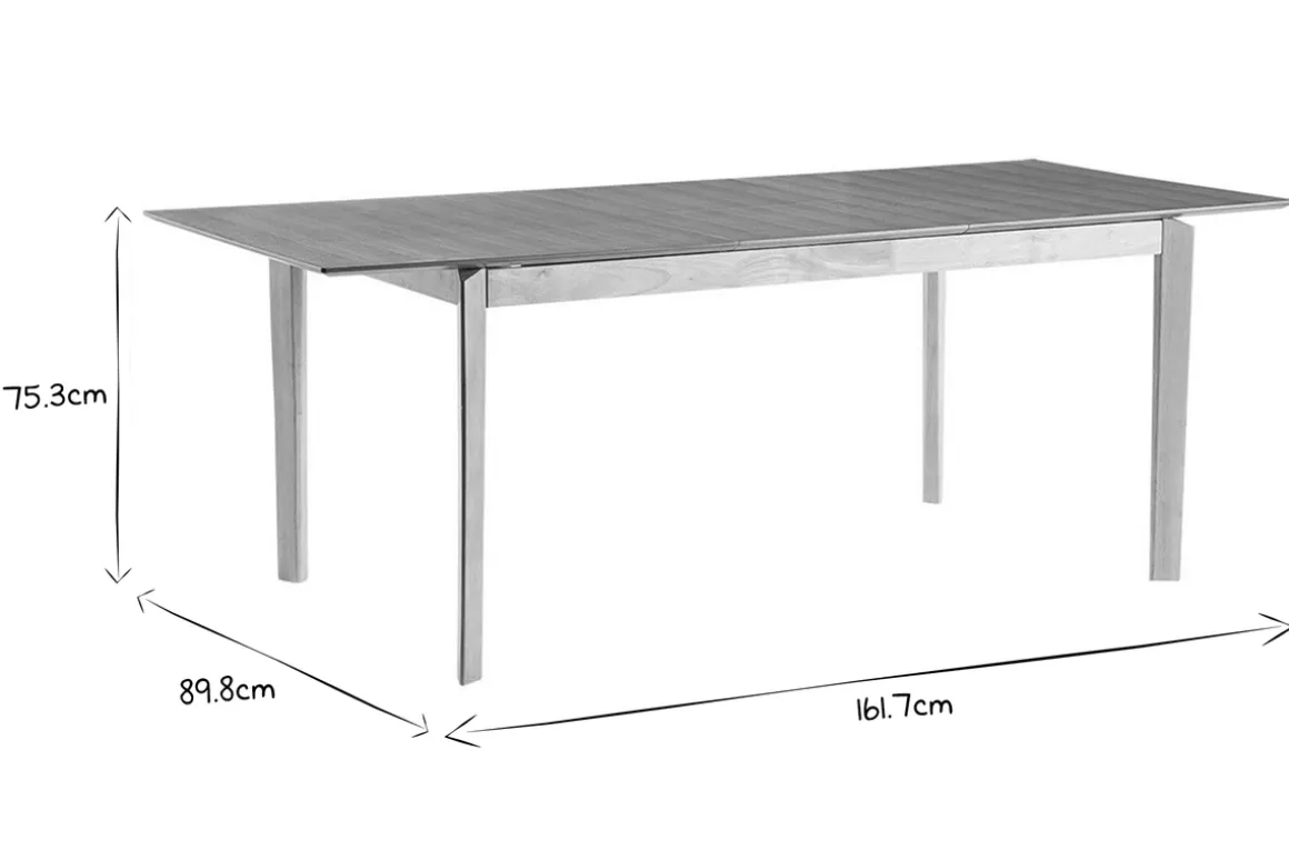 Miliboo Table Extensible-Table extensible rallonges intégrées rectangulaire en bois clair frêne L160-210 cm BONAVISTA