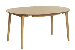 Miliboo Table Extensible-Table extensible rallonges intégrées ronde en bois clair chêne L115-154 cm EGO