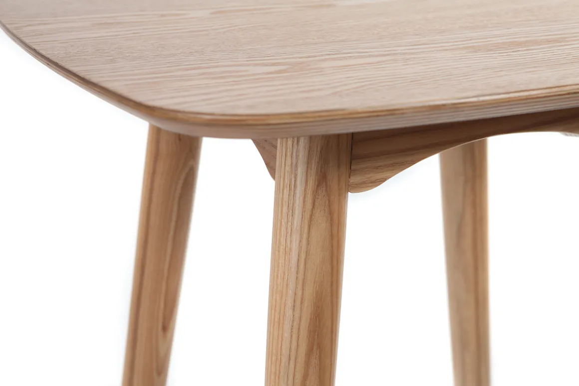 Miliboo Table De Bar / Bar-Table haute carrée frêne scandinave L60 cm BALTIK