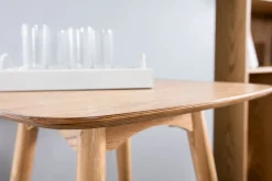 Miliboo Table De Bar / Bar-Table haute carrée frêne scandinave L60 cm BALTIK