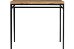 Miliboo Table De Bar / Bar-Table haute industrielle en bois manguier massif et métal noir L115 cm YPSTER