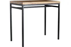 Miliboo Table De Bar / Bar-Table haute industrielle en bois manguier massif et métal noir L115 cm YPSTER