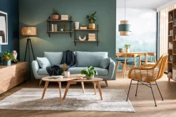 Miliboo Table Basse-Tables basses gigognes bois noir (lot de 2) ARTIK