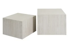 Miliboo Table Basse-Tables basses gigognes design effet travertin (lot de 2) CALLA