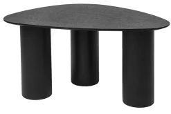 Miliboo Table Basse-Tables basses gigognes design en bois noir (lot de 2) FOLEEN