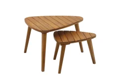 Miliboo Table De Jardin-Tables basses gigognes en bois massif (lot de 2) ELQUI