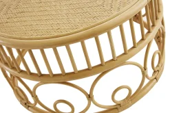 Miliboo Table Basse-Tables basses rondes en rotin et bambou D70 cm et D40 cm (lot de 2) SORAYA