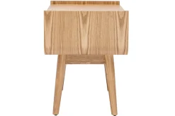 Miliboo Table De Chevet-Tables de chevet avec tiroir en bois clair frêne et cannage rotin L50 cm (lot de 2) ATHÈNE