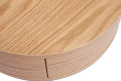 Miliboo Table De Chevet-Tables de chevet rondes en bois clair avec tiroir D45 cm (lot de 2) JUDITH