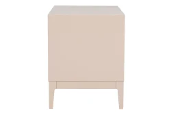 Miliboo Table De Chevet-Tables de chevet rose et métal doré avec rangements L60 cm (lot de 2) GIANA