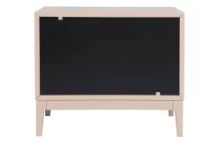 Miliboo Table De Chevet-Tables de chevet rose et métal doré avec rangements L60 cm (lot de 2) GIANA