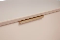 Miliboo Table De Chevet-Tables de chevet rose et métal doré avec rangements L60 cm (lot de 2) GIANA