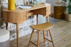 Miliboo Chaise Design|Chaise En Bois-Tabouret bas bois clair H46.5 DEMORY