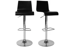 Miliboo Tabouret De Bar-Tabouret de bar / cuisine noir moderne NEWSURF (lot de 2)