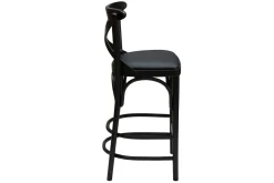 Miliboo Tabouret De Bar-Tabouret de bar bistrot hêtre massif noir H65 cm MARCEL