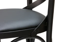 Miliboo Tabouret De Bar-Tabouret de bar bistrot hêtre massif noir H65 cm MARCEL