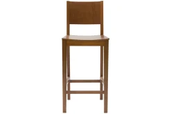 Miliboo Tabouret De Bar-Tabouret de bar bois foncé noyer H65 cm MELVIL