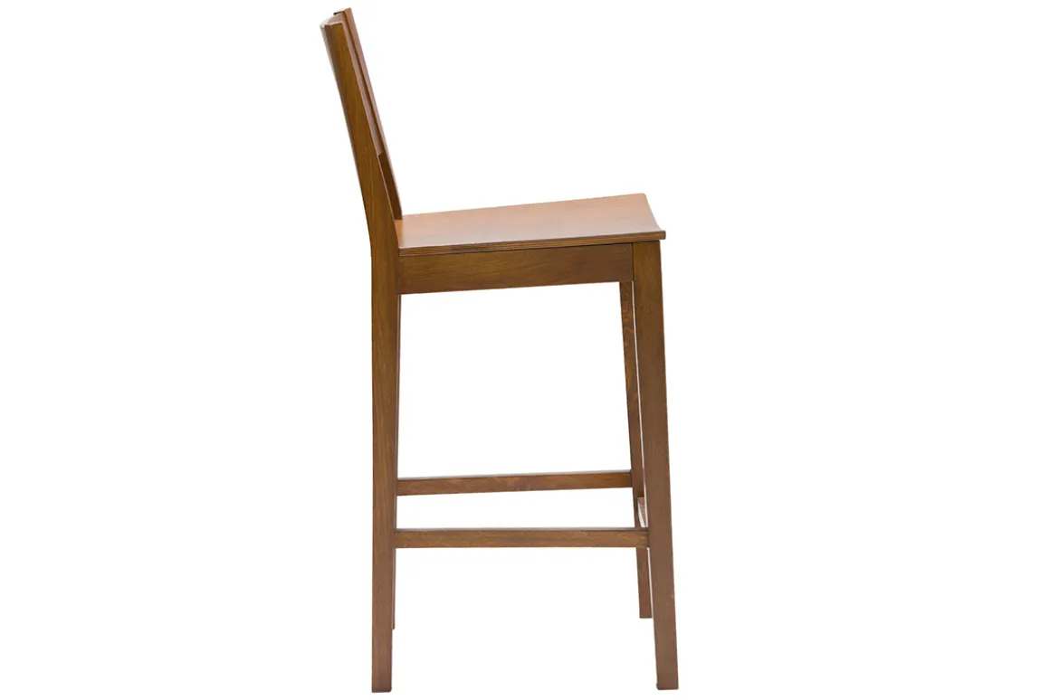 Miliboo Tabouret De Bar-Tabouret de bar bois foncé noyer H65 cm MELVIL