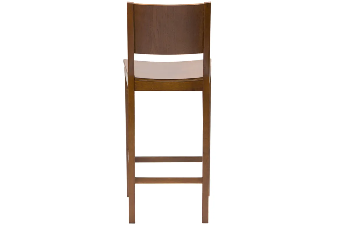 Miliboo Tabouret De Bar-Tabouret de bar bois foncé noyer H65 cm MELVIL