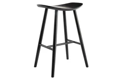 Miliboo Tabouret De Bar-Tabouret de bar bois noir H65 cm DEMORY