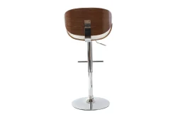 Miliboo Tabouret De Bar-Tabouret de bar design blanc et bois foncé WALNUT