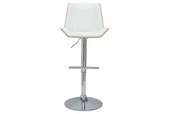 Miliboo Tabouret De Bar-Tabouret de bar design blanc et bois clair MELKIOR