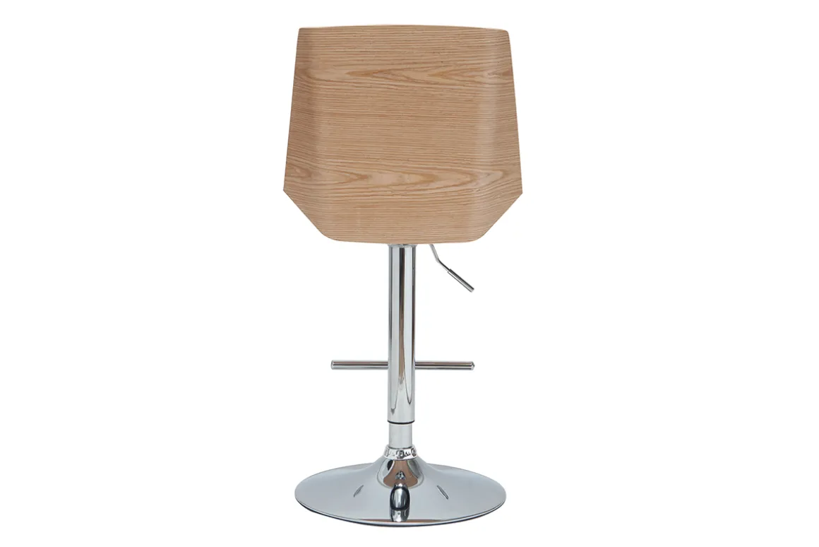 Miliboo Tabouret De Bar-Tabouret de bar design blanc et bois clair MELKIOR