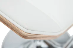 Miliboo Tabouret De Bar-Tabouret de bar design blanc et bois clair MELKIOR