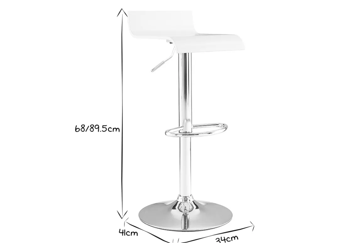 Miliboo Tabouret De Bar-Tabouret de bar design blanc SURF V2
