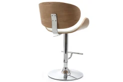 Miliboo Tabouret De Bar-Tabouret de bar design blanc et bois clair WALNUT