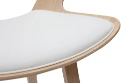 Miliboo Tabouret De Bar-Tabouret de bar design blanc et bois clair H65 cm SYRAH