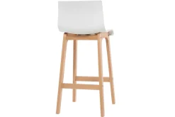 Miliboo Tabouret De Bar-Tabouret de bar design bois et blanc 75 cm (lot de 2) NEW SURF