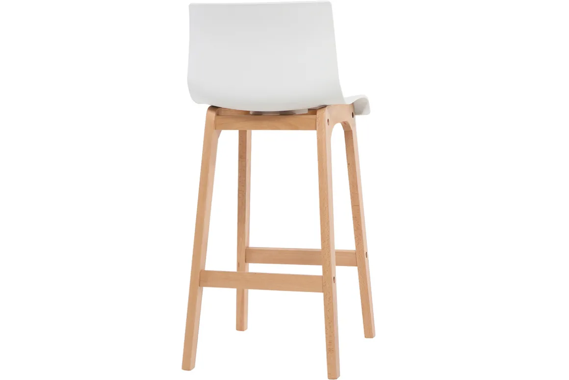 Miliboo Tabouret De Bar-Tabouret de bar design bois et blanc 75 cm (lot de 2) NEW SURF