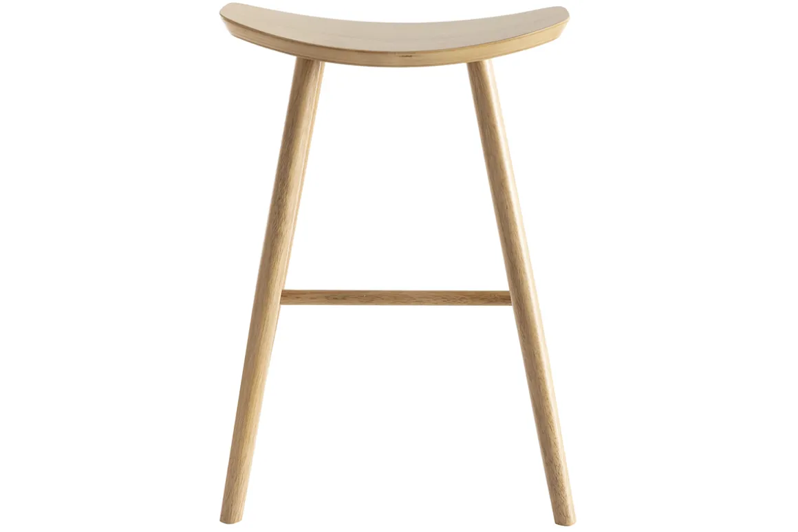 Miliboo Tabouret De Bar-Tabouret de bar design bois clair H65 cm DEMORY
