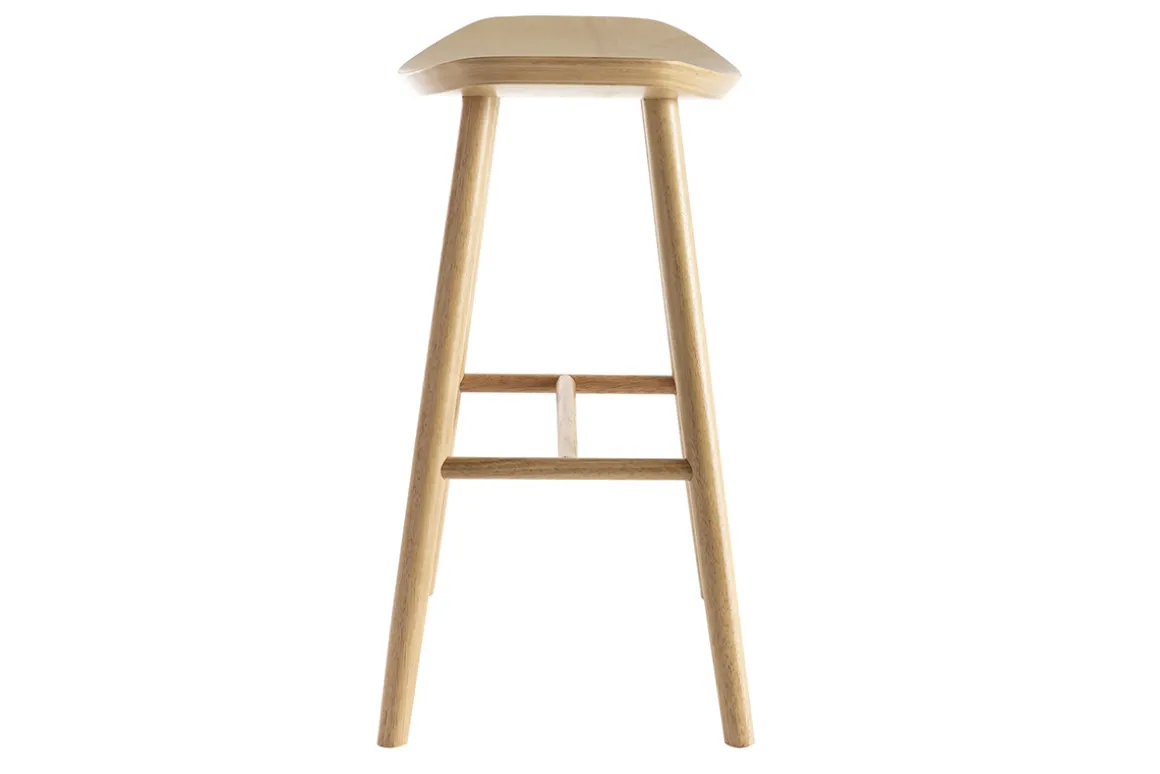 Miliboo Tabouret De Bar-Tabouret de bar design bois clair H65 cm DEMORY