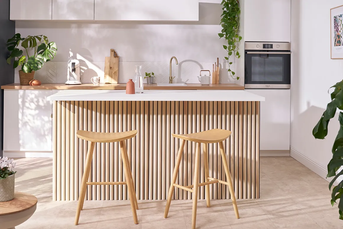 Miliboo Tabouret De Bar-Tabouret de bar design bois clair H65 cm DEMORY