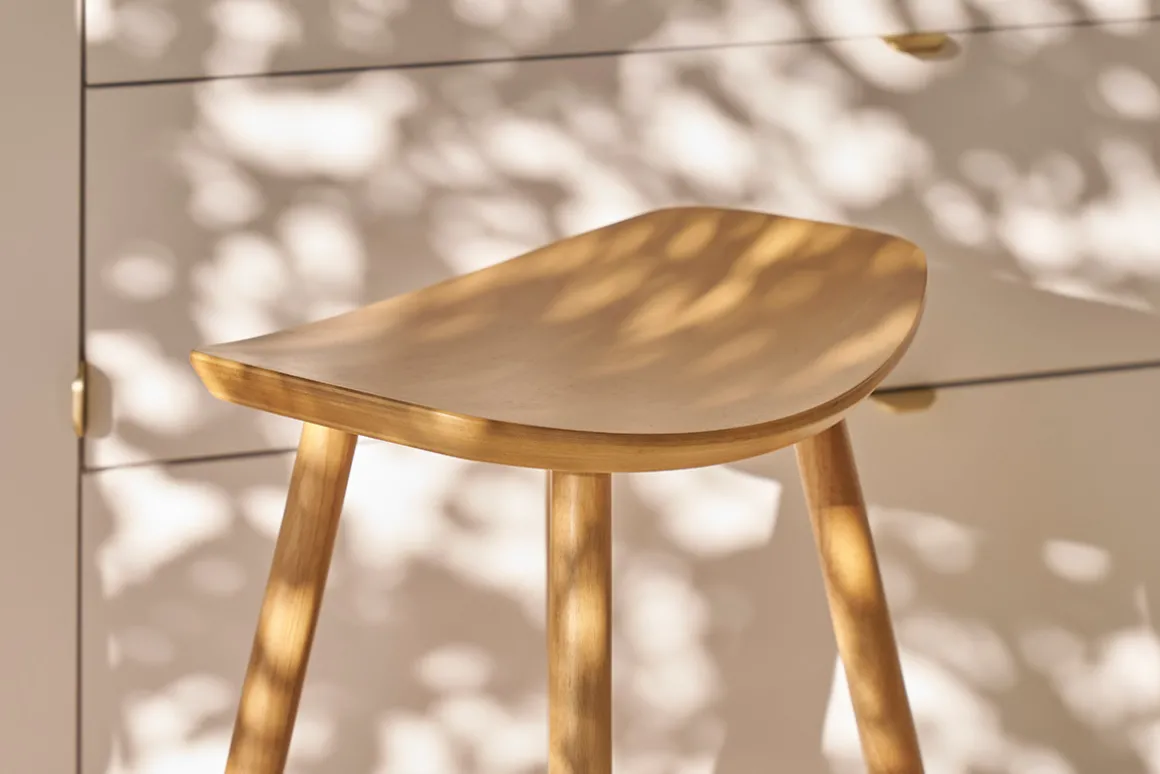 Miliboo Tabouret De Bar-Tabouret de bar design bois clair H65 cm DEMORY